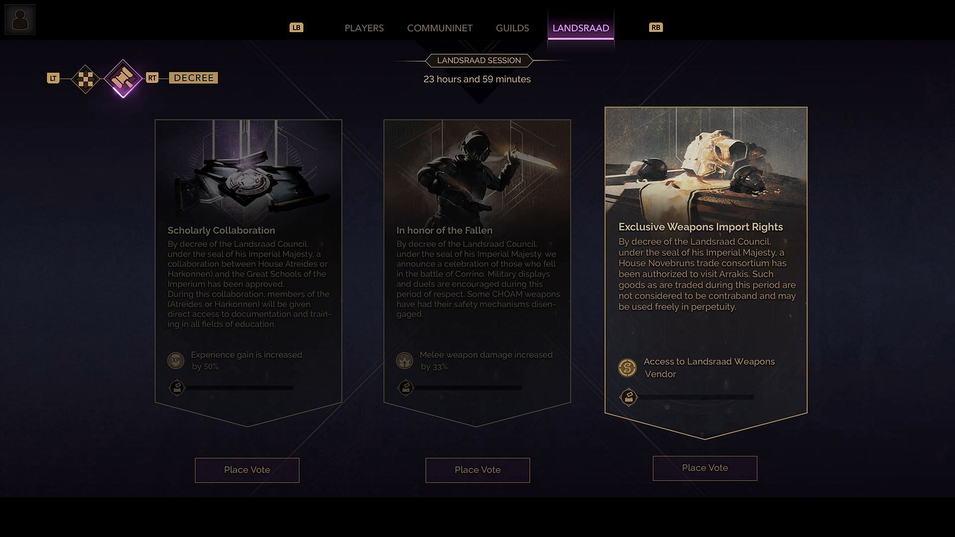 Rewards for winning the Landsraad are very powerful (Image via Funcom)